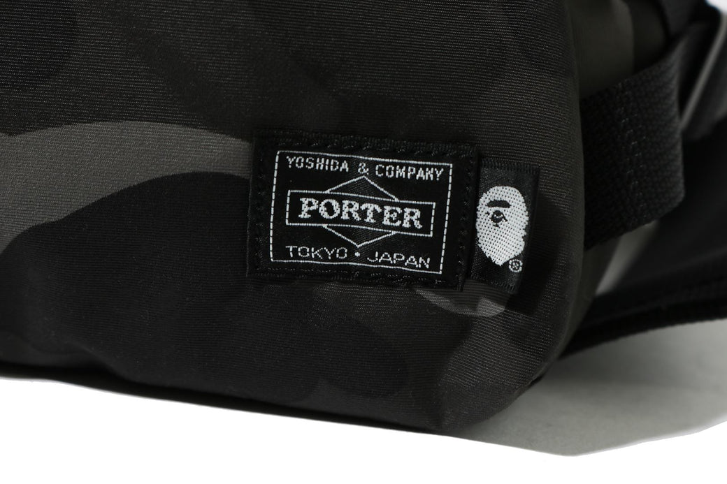 BAPE X PORTER COLOR CAMO WAIST BAG