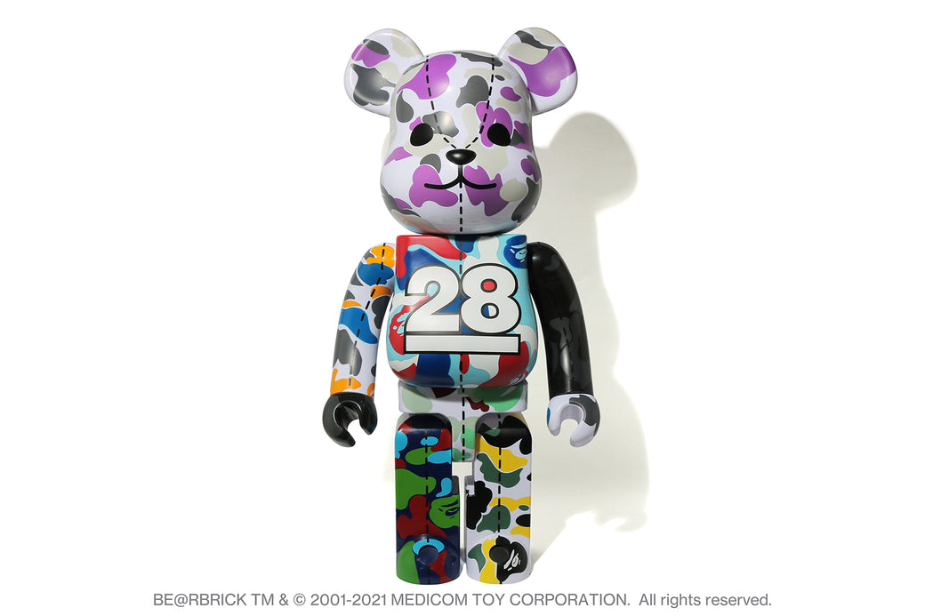 APE 28TH ANNIVERSARY BE@RBRICK BAPE CAMOメンズ