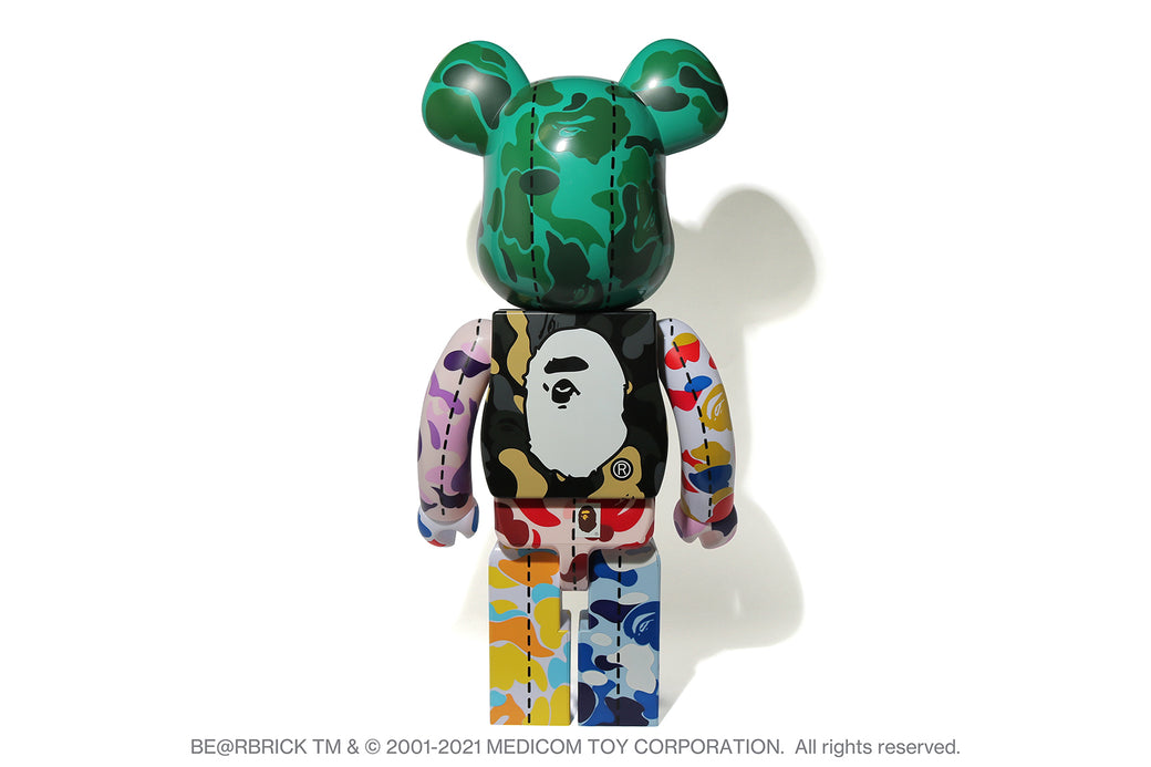 A BATHING APE 28TH ANNIVERSARY BE@RBRICK BAPE CAMO 1000%