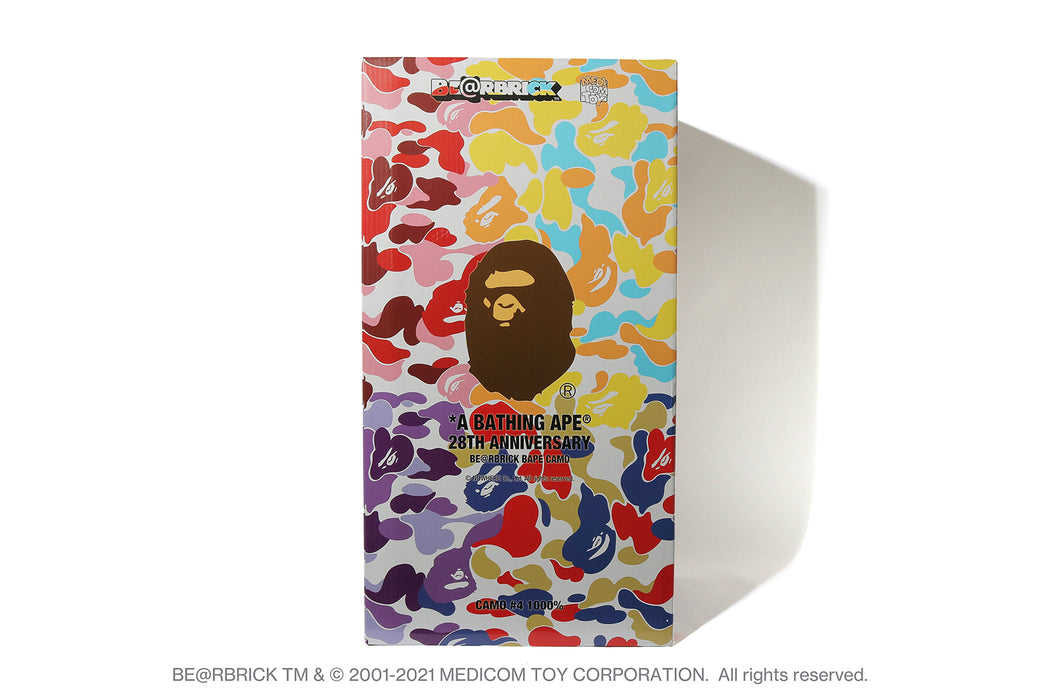 A BATHING APE 28TH ANNIVERSARY BE@RBRICK BAPE CAMO 1000%