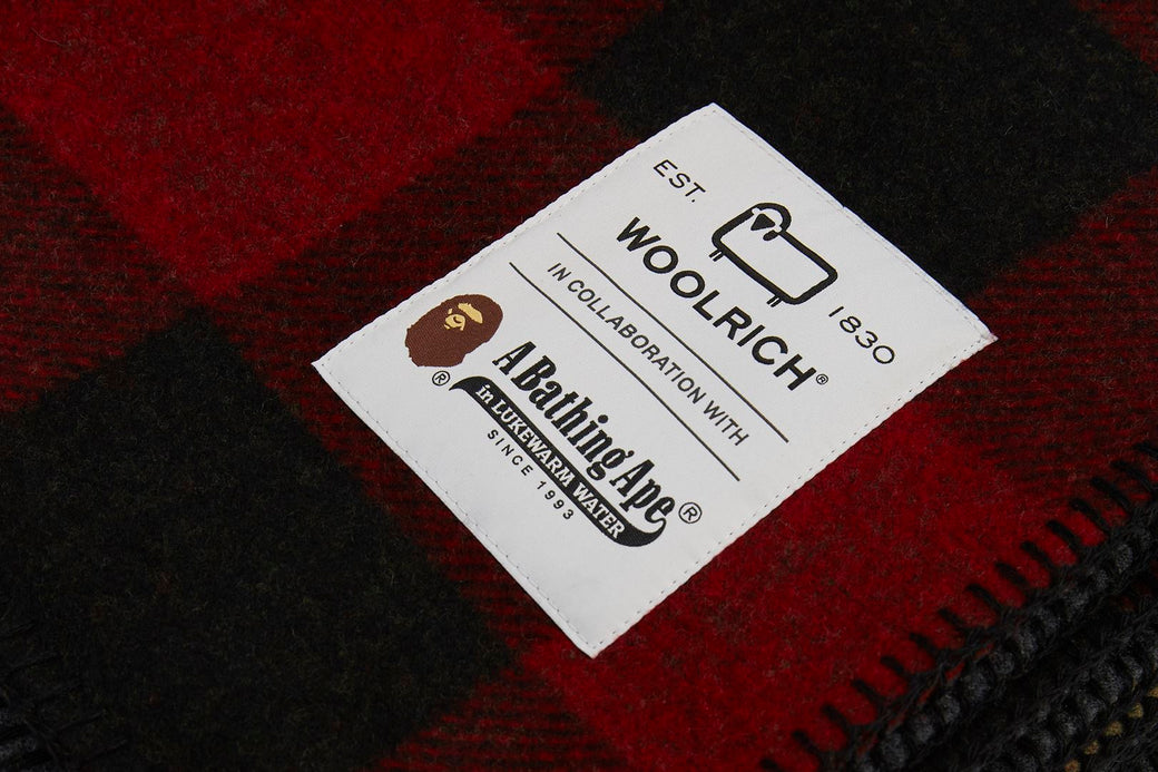 BAPE X WOOLRICH 】BLANKET | bape.com