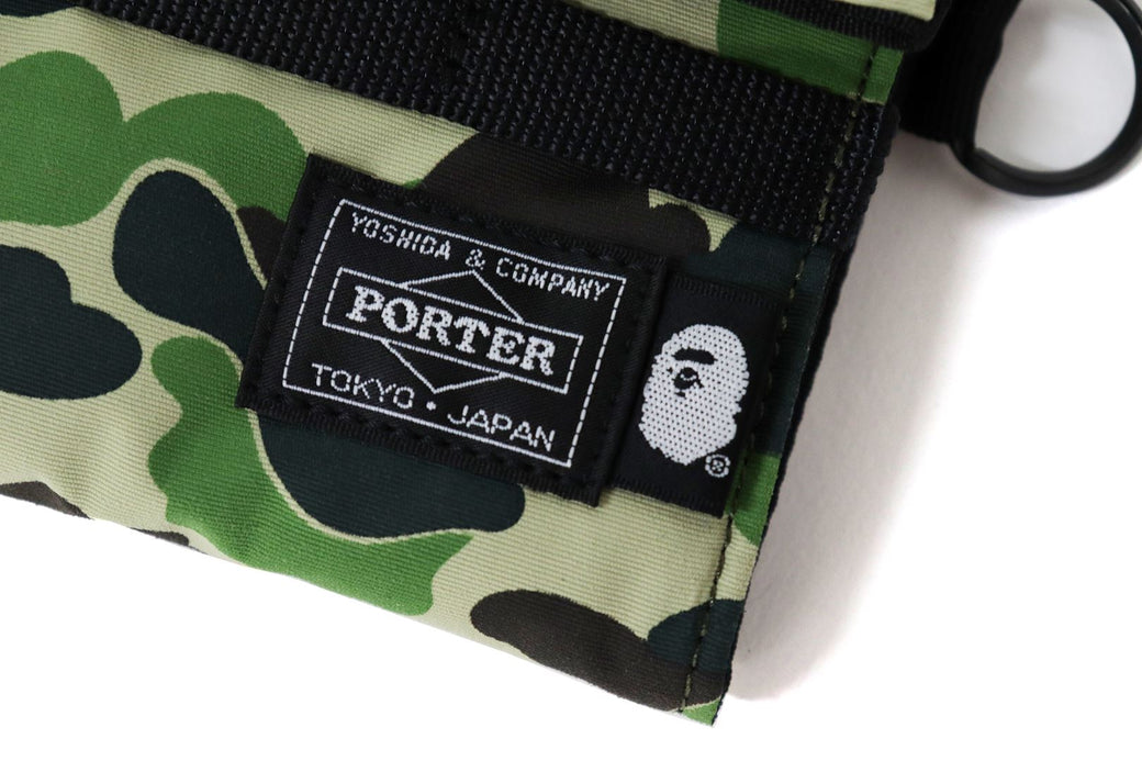 BAPE X PORTER ABC CAMO LONG WALLET