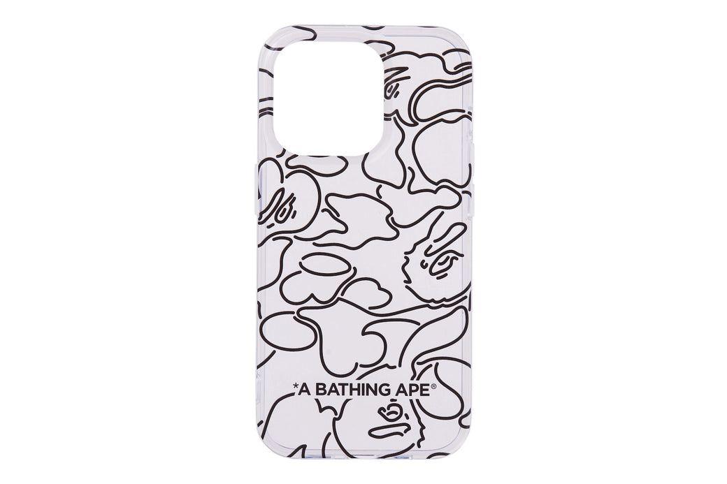 iPhone 14 Pro 本体のみ APEのケース付き NEON CAMO IPHONE 14 PRO CLEAR CASE | bape.com