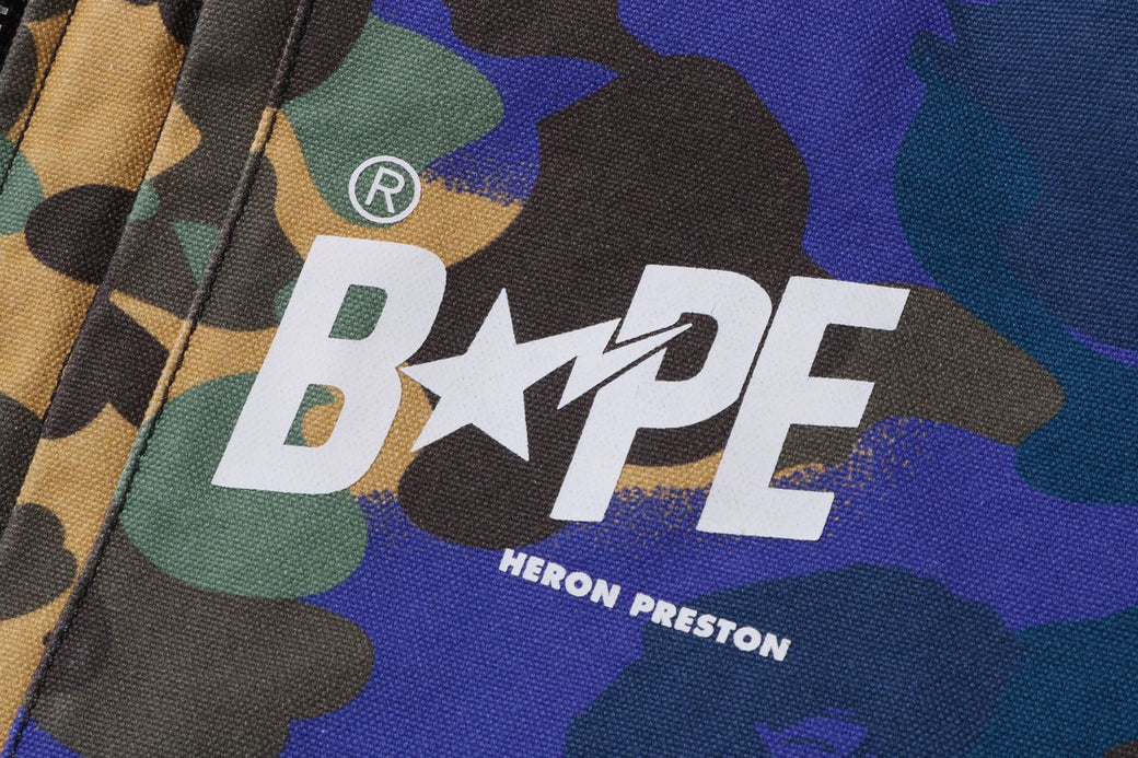 BAPE X HERON PRESTON 】MIX 1ST CAMO DUCK TRACKER JACKET M | bape.com