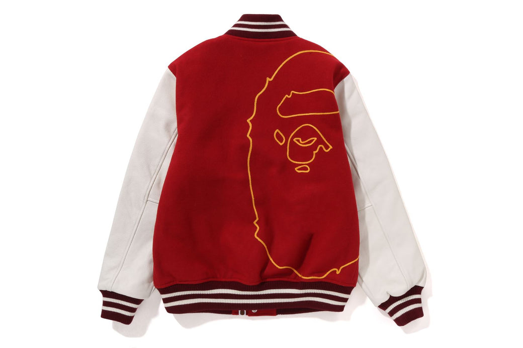 GIANT APE HEAD VARSITY JACKET | bape.com