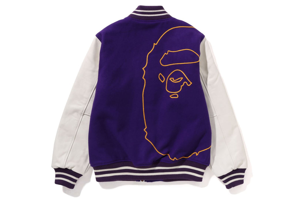 GIANT APE HEAD VARSITY JACKET | bape.com