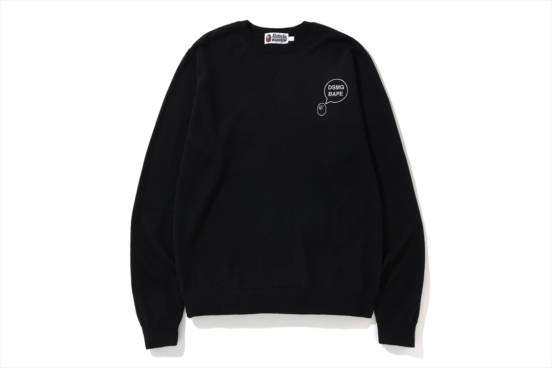 『A BATHING APE』 カーディガン レタード　パイルワッペン　灰色　M NINJA COLLEGE PULLOVER HOODIE（パーカー）｜A BATHING APE（ア