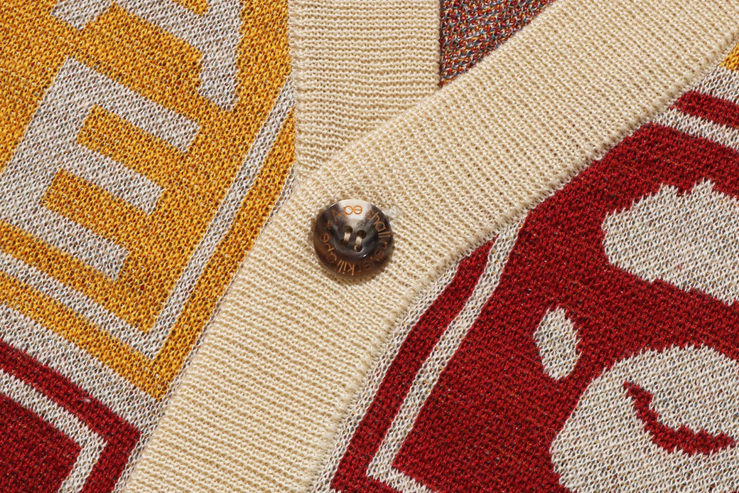 APE FACE CROPPED KNIT CARDIGAN | bape.com