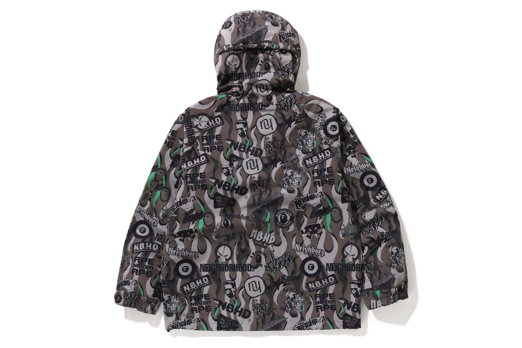 BAPE X BURTON コラボ スノーボード ジャケット メンズ ブラックMBURTON