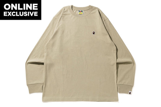 APE HEAD ONE POINT HOOP ロングスリーブTシャツ APE HEAD ONE POINT L/S TEE | bape.com