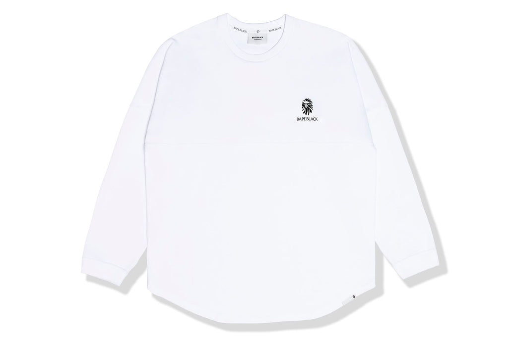 BAPE BLACK RAINBOW LOGO LONG SLEEVE TEE