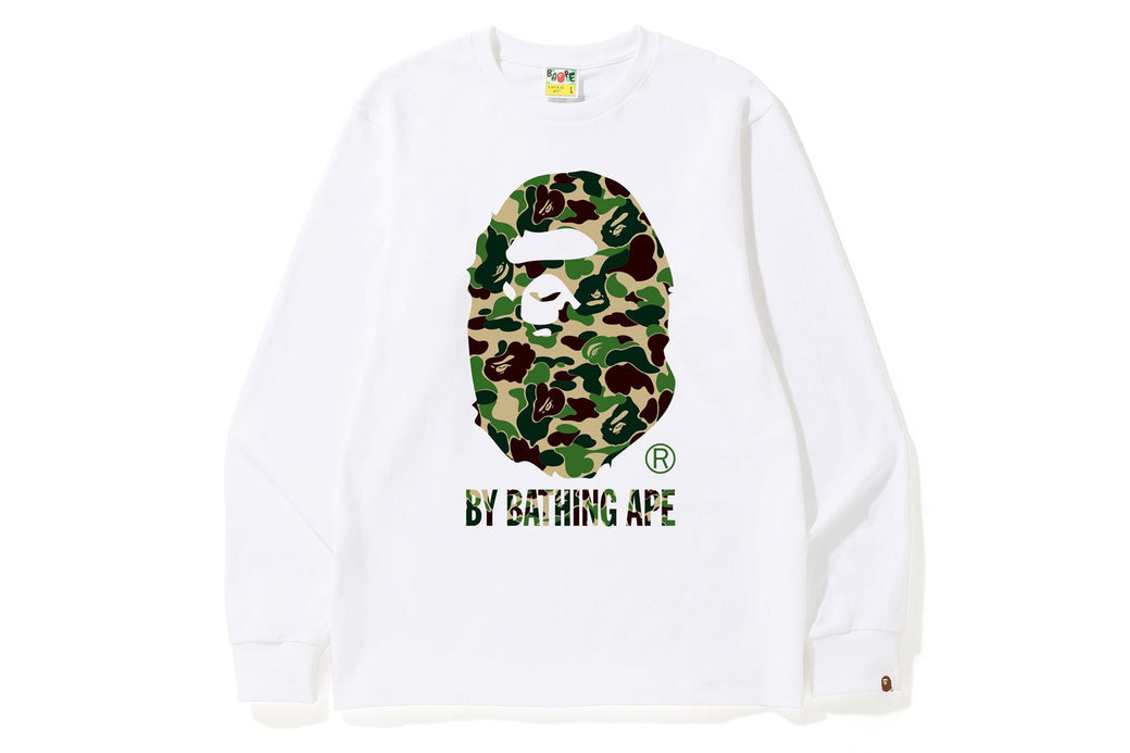 BAPE by A Bathing Ape ABC Camo Green on White popular T-shirt