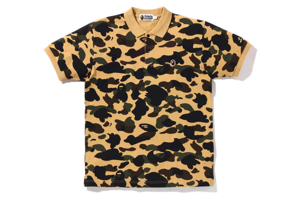 1ST CAMO ONE POINT POLO | bape.com