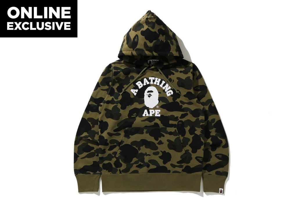 1ST CAMO COLLEGE PULLOVER HOODIE | bape.com