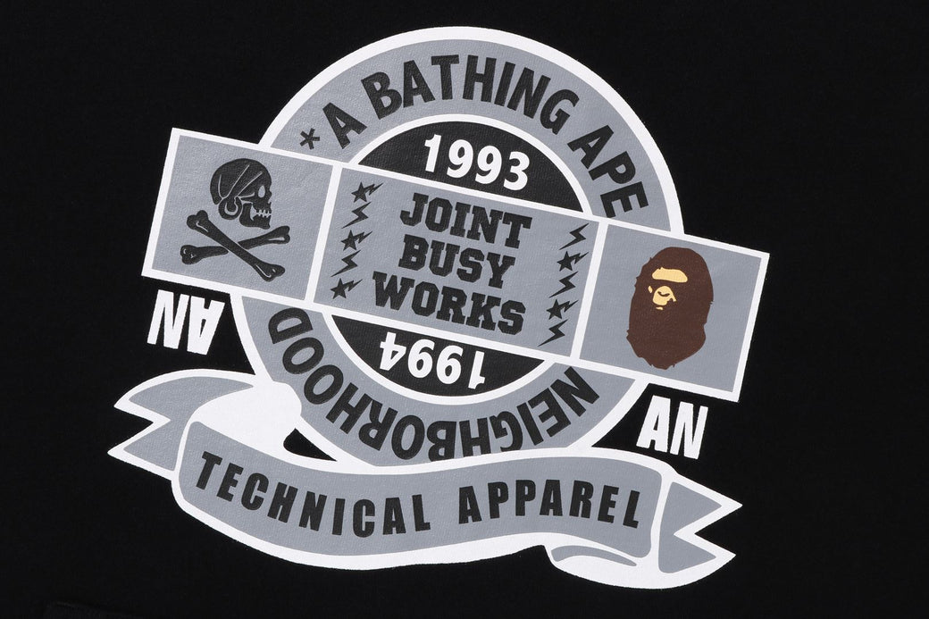 【 BAPE X NBHD 】RELAXED FIT PULLOVER HOODIE