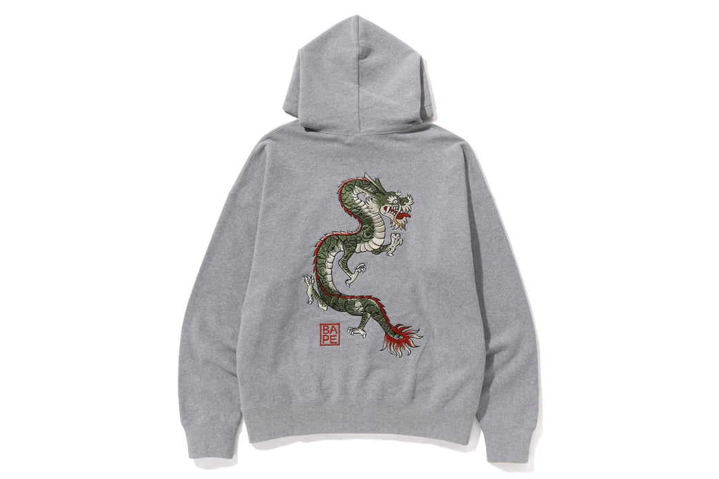 JAPANESE MOTIF LOOSE FIT PULLOVER HOODIE | bape.com