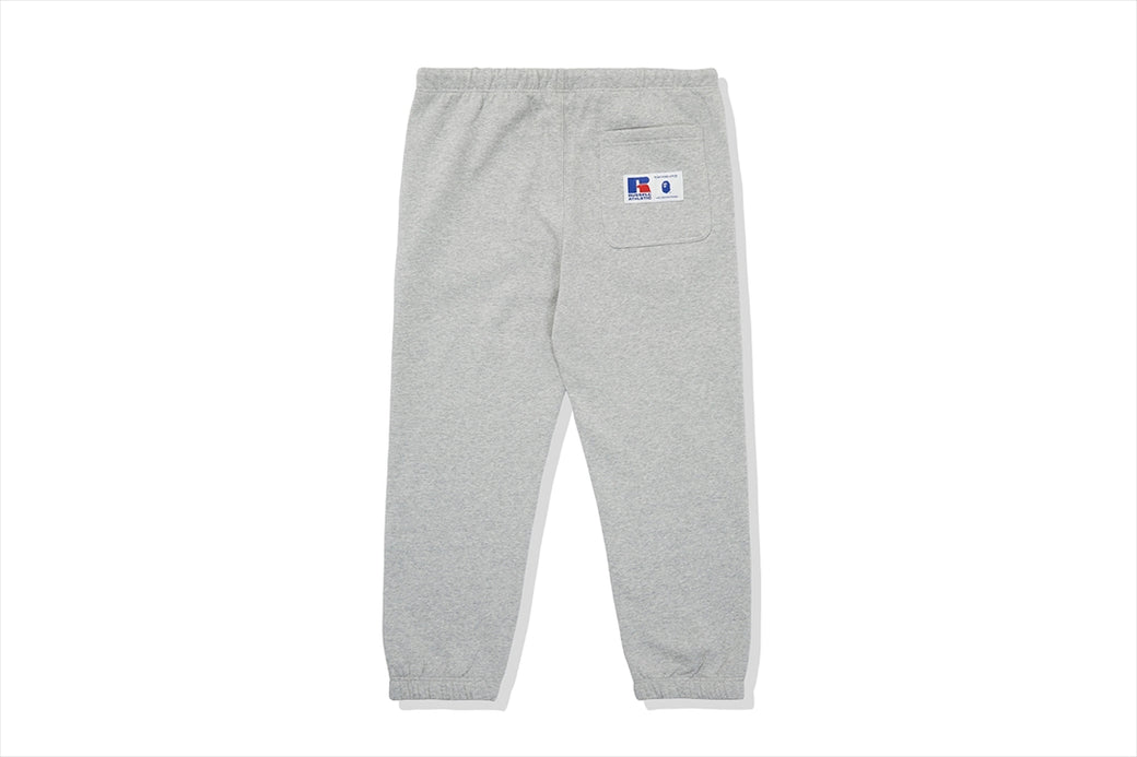 BAPE X RUSSELL COLLEGE SWEAT PANTS