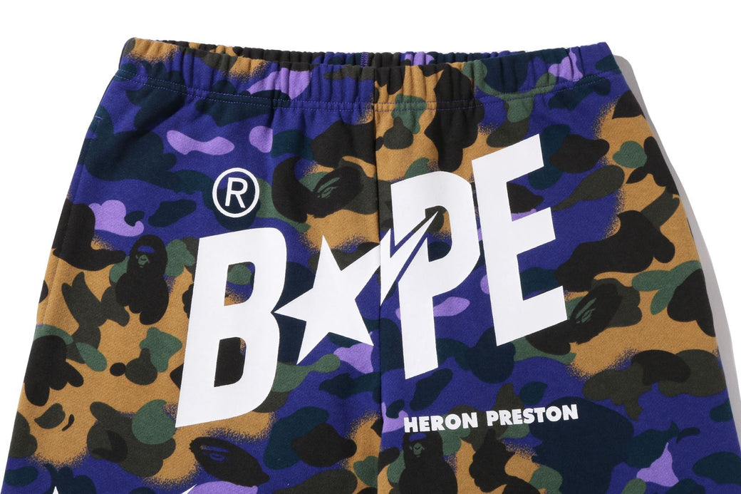 BAPE X HERON PRESTON 】MIX 1ST CAMO SWEAT PANTS | bape.com