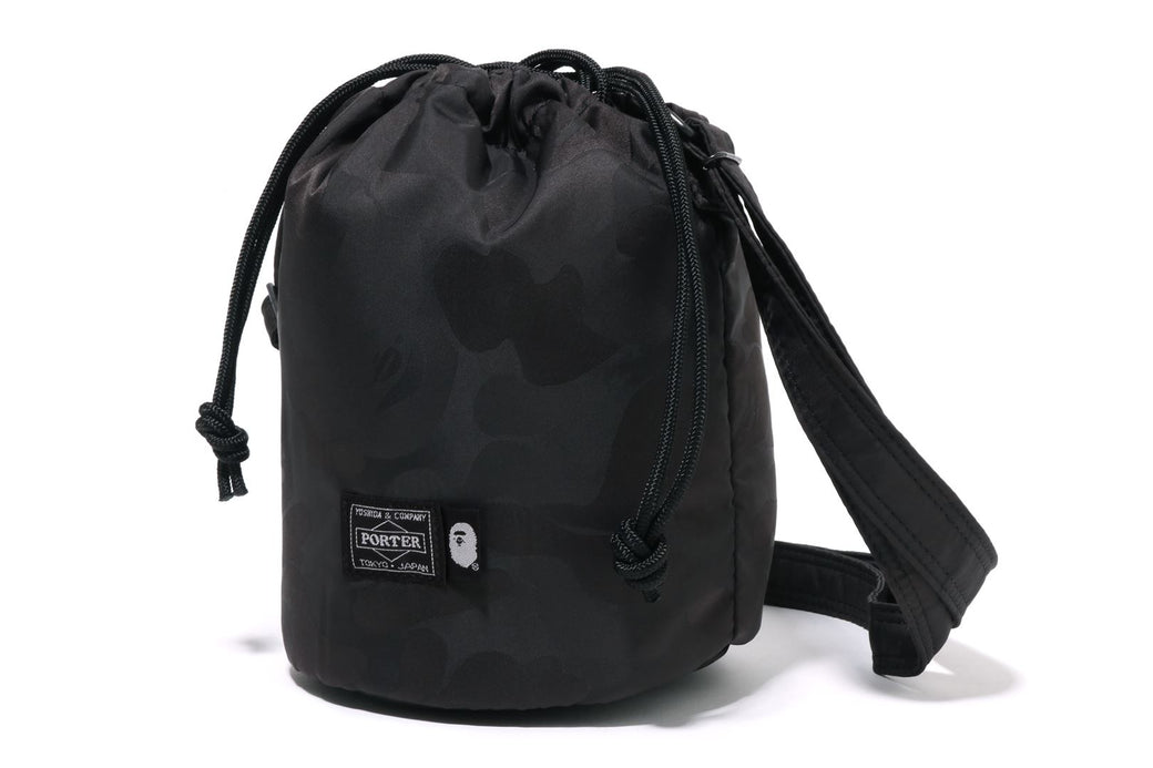 【 BAPE X PORTER 】SOLID CAMO DRAWSTRING BAG