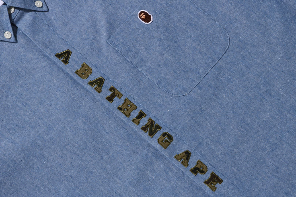 A BATHING APE APPLIQUE BD LOOSE FIT SHIRT | bape.com