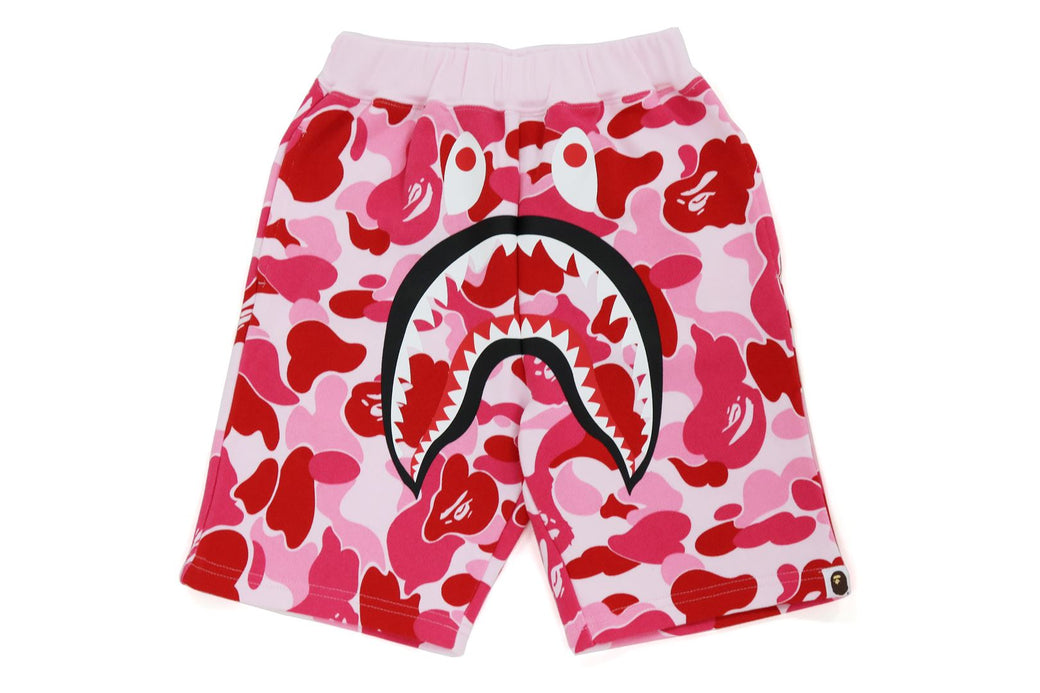 BIG ABC CAMO SHARK SWEAT SHORTS | bape.com