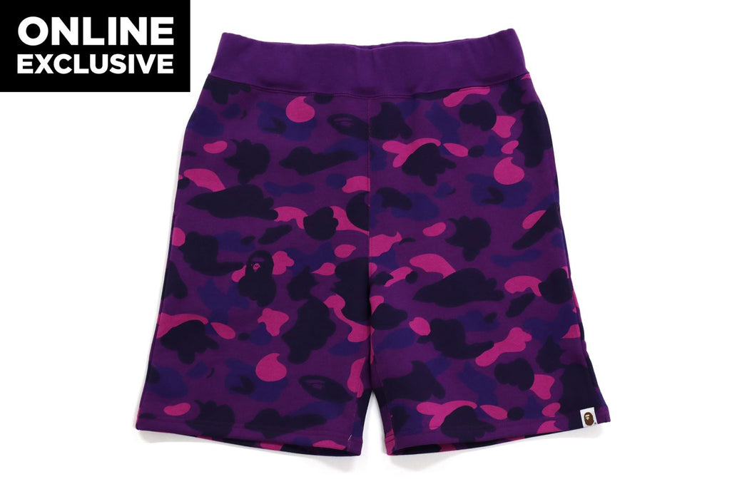 COLOR CAMO SWEAT SHORTS