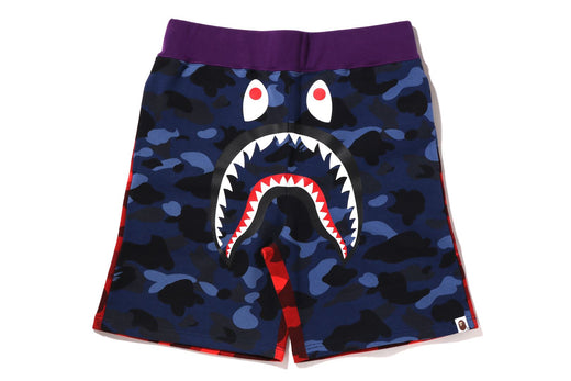 CRAZY CAMO SHARK SWEAT SHORTS bape