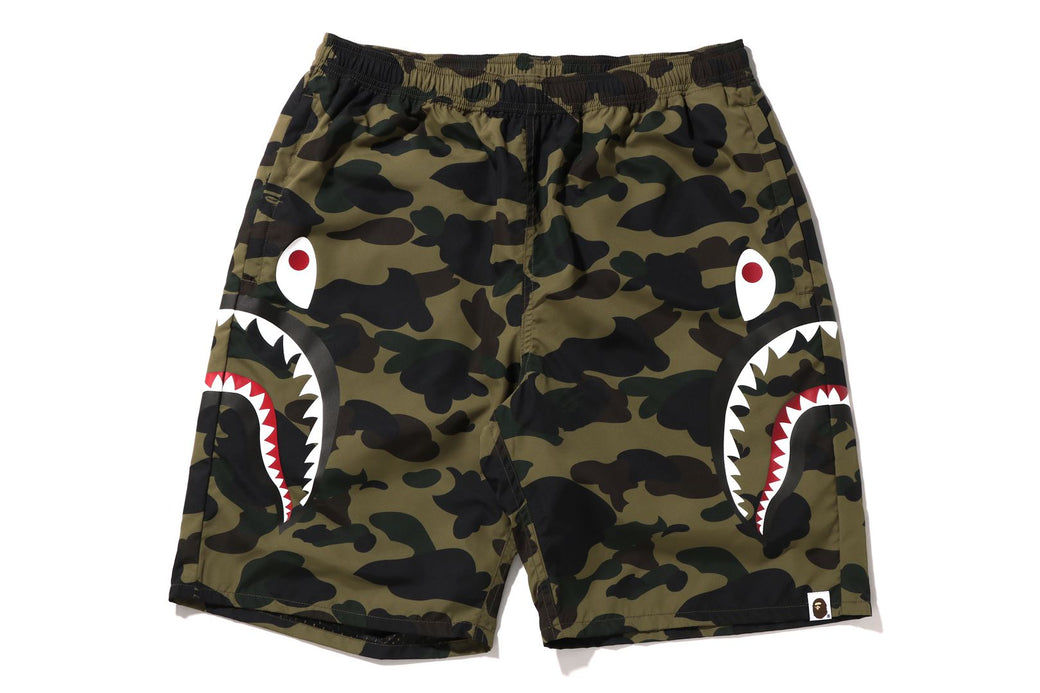 半額a bathing ape side shark beach shorts パンツ