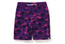 COLOR CAMO SWEAT SHORTS