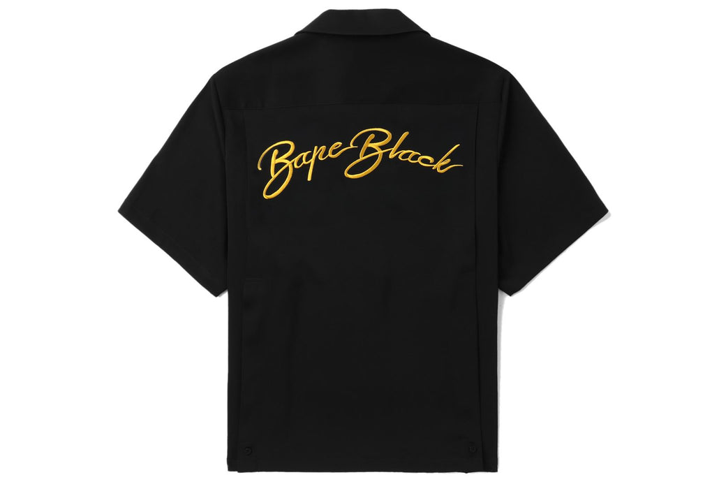 【 BAPE BLACK 】APE HEAD BOWLING S/S SHIRT