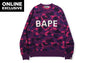 COLOR CAMO BAPE CREWNECK