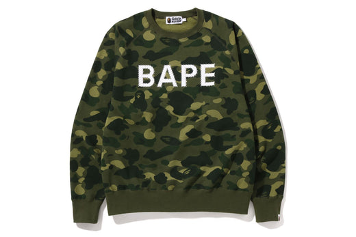 COLOR CAMO CRYSTAL STONE RELAXED FIT CREWNECK