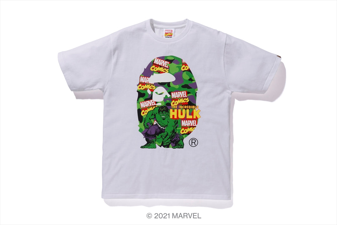 BAPE X MARVEL 】CAMO THE HULK TEE | bape.com