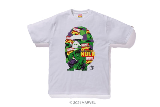 【 BAPE X MARVEL 】CAMO THE HULK TEE