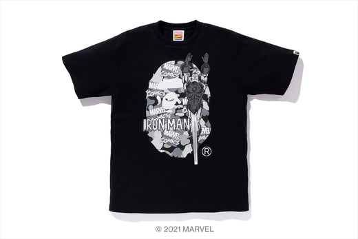 【 BAPE X MARVEL 】CAMO IRON MAN EX TEE