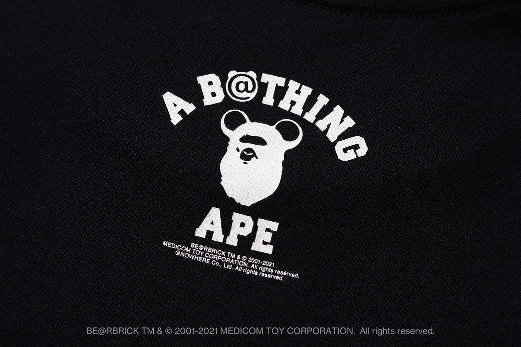 【 BAPE X MEDICOM TOY 】BE@RBRICK CAMO BE@R COLLEGE TEE