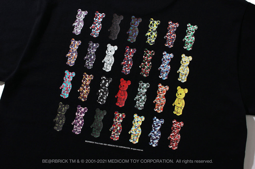 【 BAPE X MEDICOM TOY 】MEDICOM TOY CAMO BE@R TEE