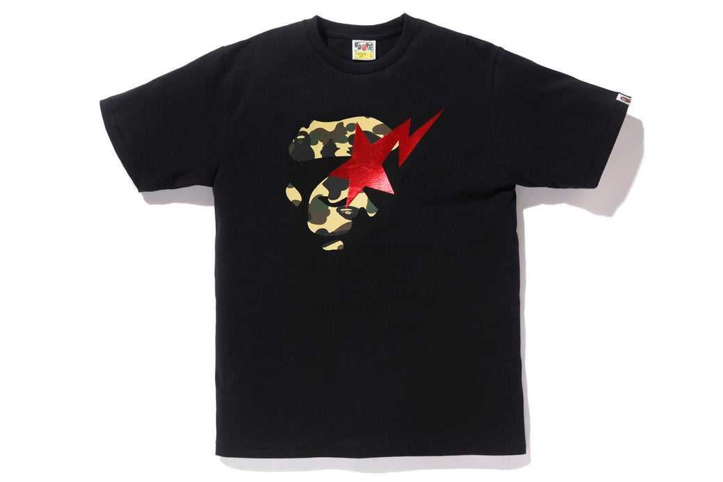 1ST CAMO APE FACE STA TEE