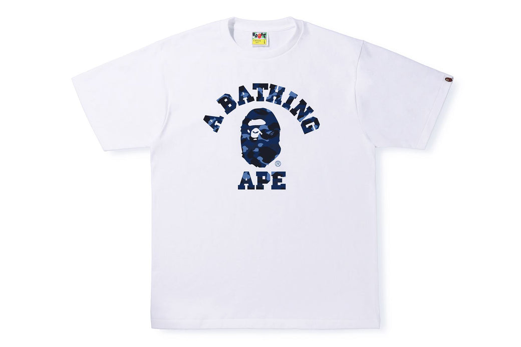 COLOR CAMO COLLEGE TEE | bape.com