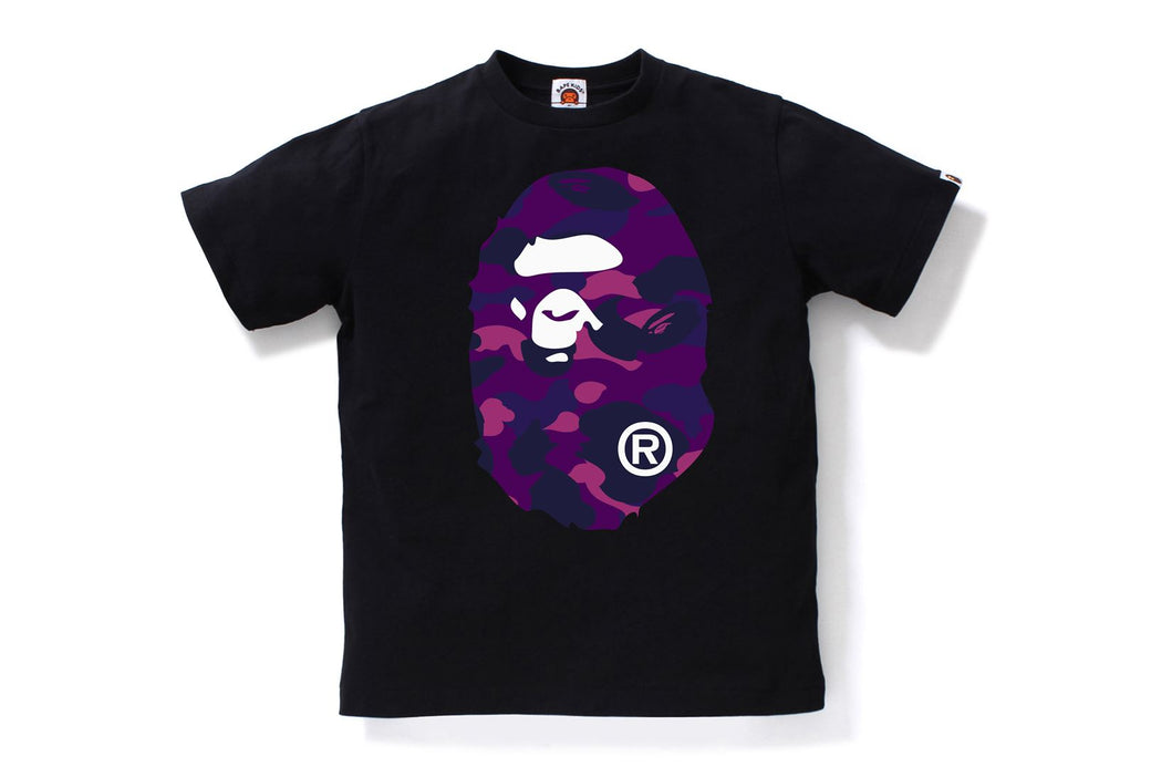 COLOR CAMO BIG APE HEAD TEE | bape.com