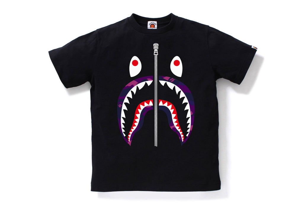 COLOR CAMO SHARK TEE | bape.com