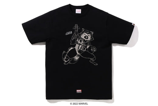 【 BAPE X MARVEL 】ROCKET RACCOON TEE