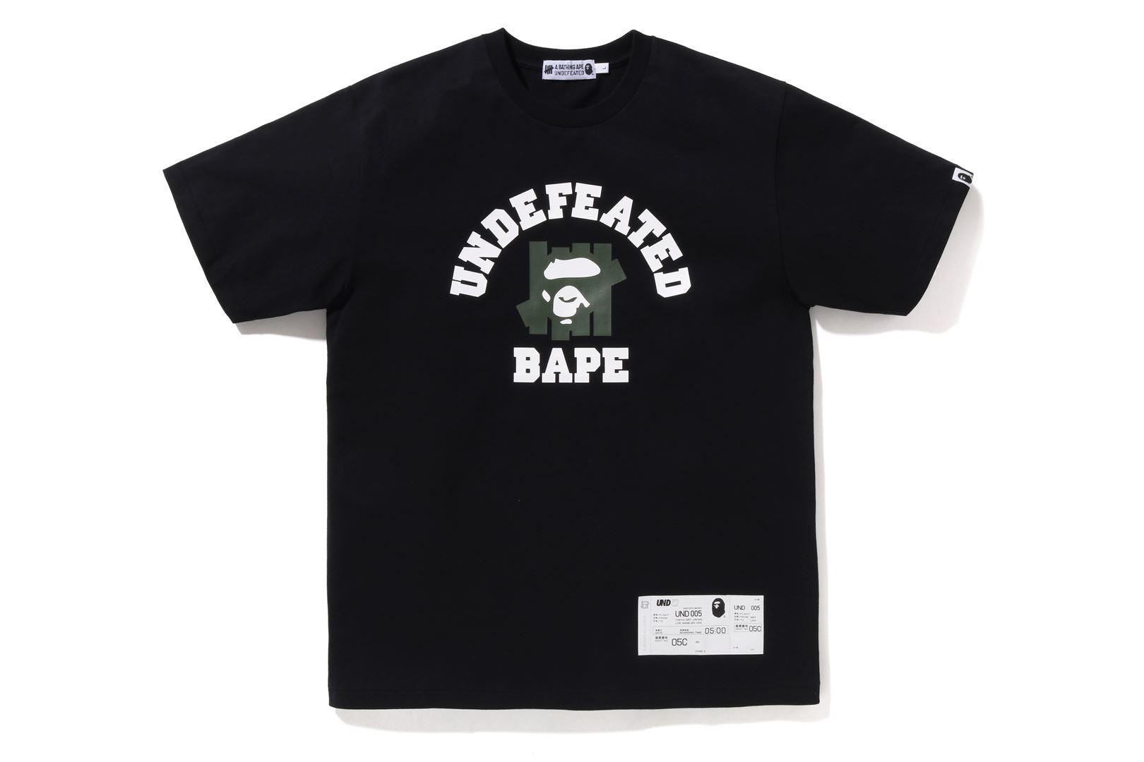 ベイプBEP x BAPE COLLEGE TEE BLACK ベイプ　Tシャツ