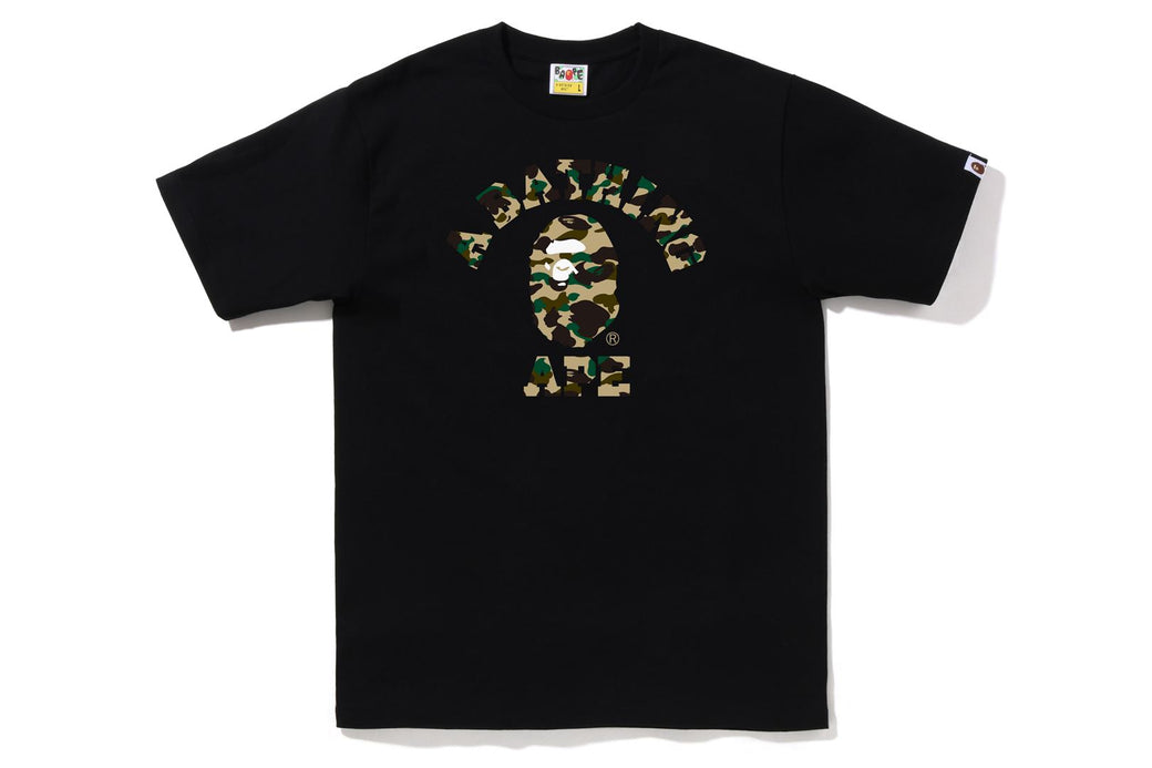 1ST CAMO COLLEGE TEE | bape.com