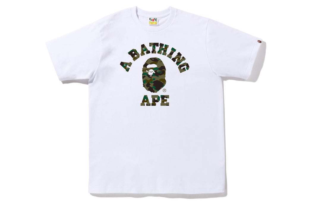 1ST CAMO COLLEGE TEE | bape.com
