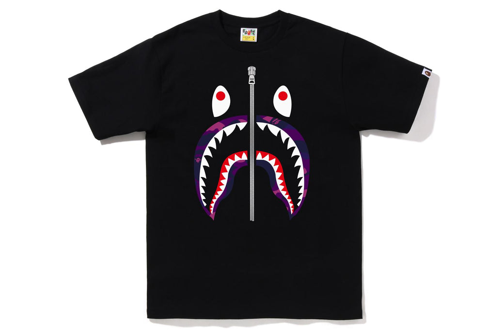 A BATHING APE◇Tシャツ/L/コットン/BLK/001TEF801010X/Camo Side ...