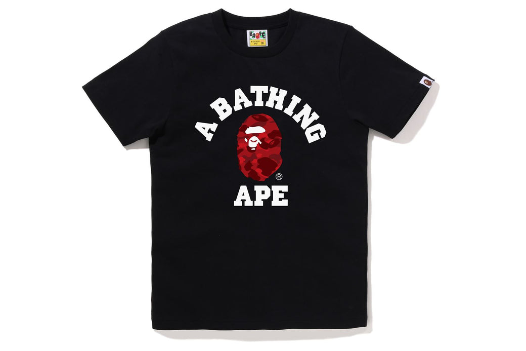 COLOR CAMO COLLEGE TEE | bape.com