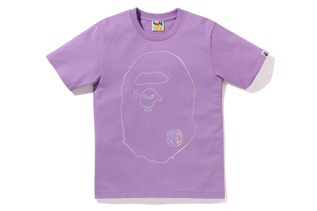 Brand offers New Bape Purple Glitter Ape Head Tee Size 3XL