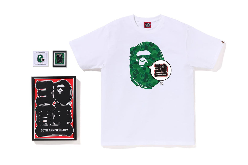 BAPE STORE SHIBUYA BAPE 30TH ANNIV. APE HEAD TEE SET