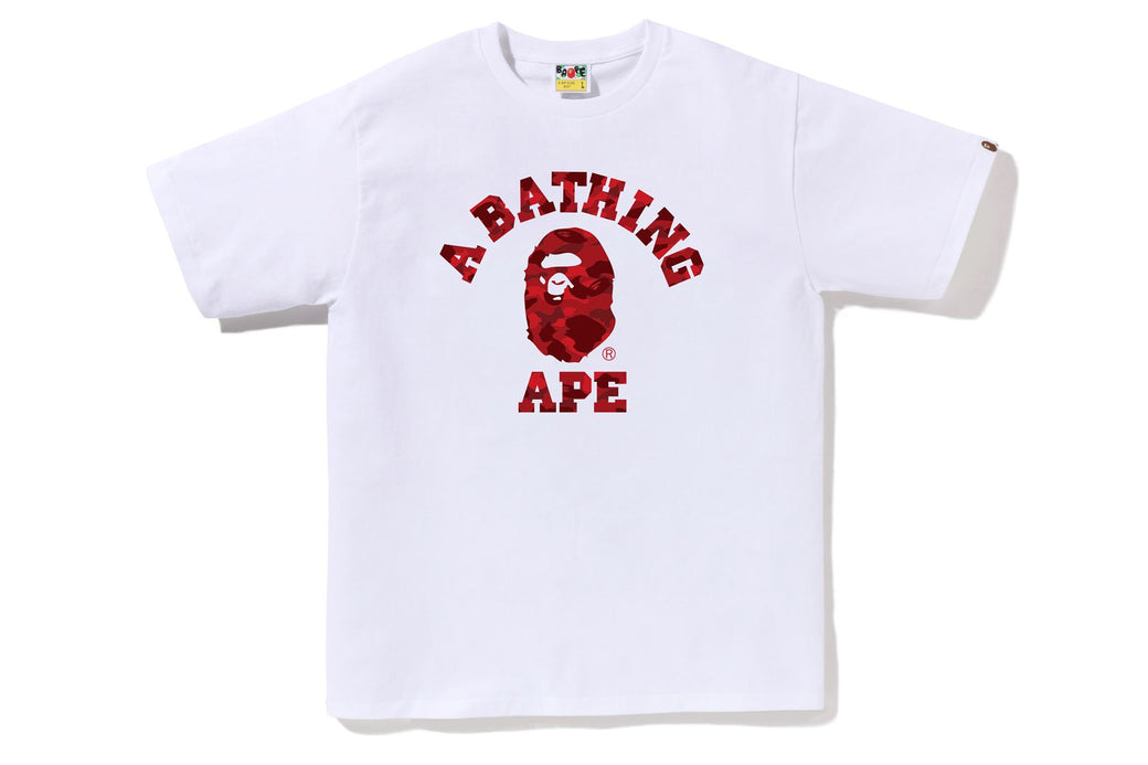 BAPE on sale Multi Camo College Tee